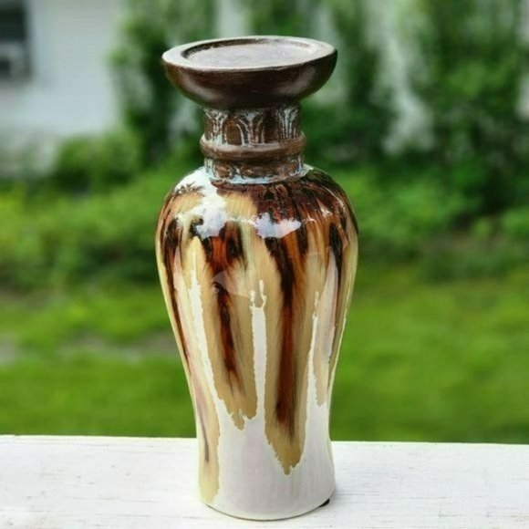 Vintage Style‎ Ceramic Pillar Candle Holder 12in - Picture 11 of 11